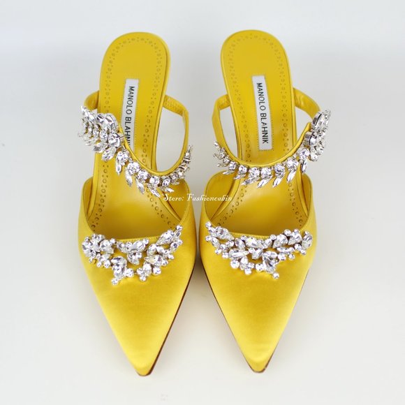 NEW MANOLO BLAHNIK Lurum Mules - Picture 5 of 15